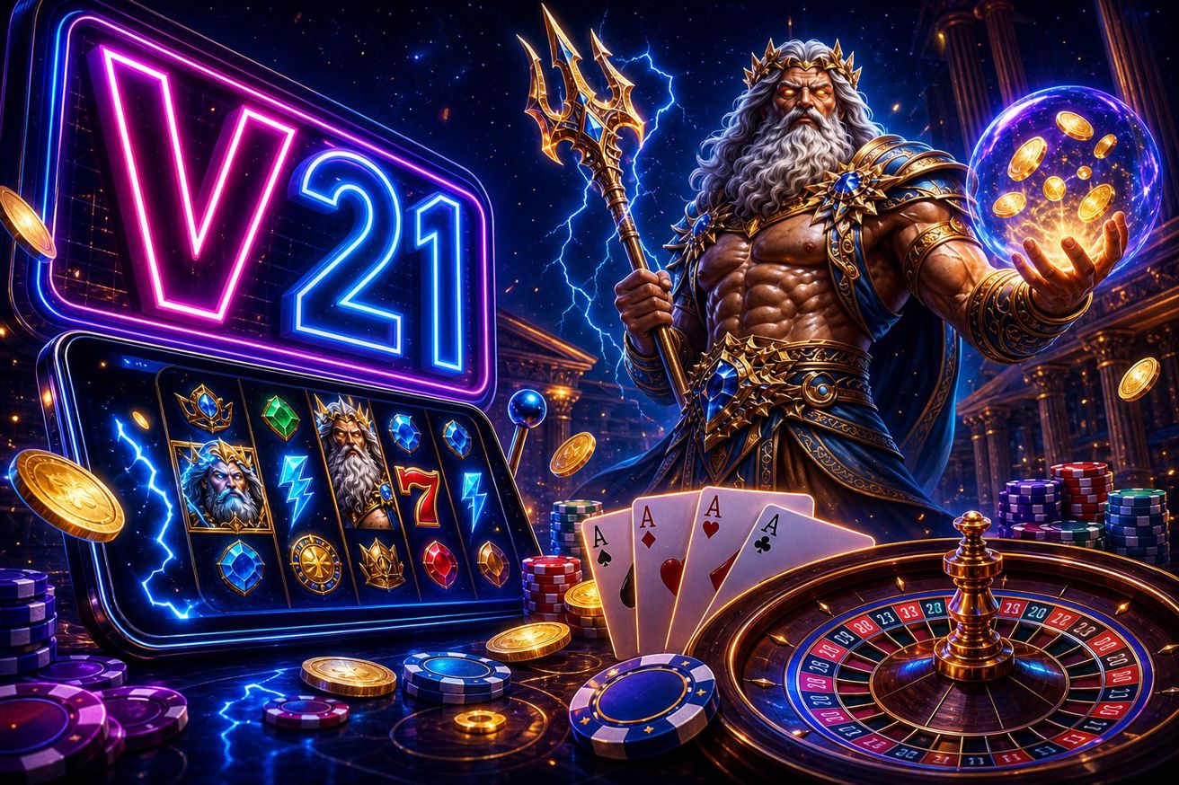 Halaman klaim hadiah pendaftaran di situs V21